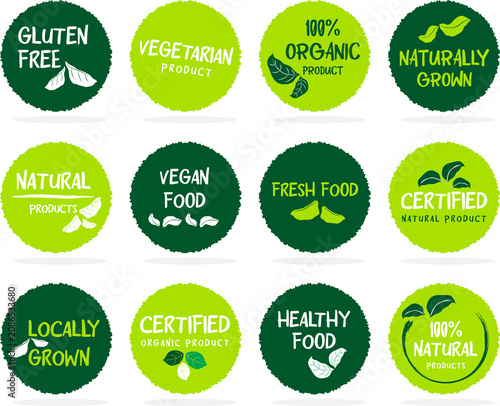 Set of Price tags. Promotional sale badge and retail paper stickers.