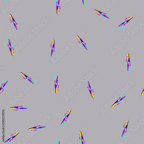 Slika na platnu seamless pattern anomaly glitch error cartoon