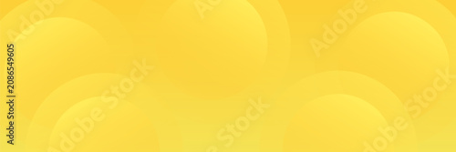 Schilderij op canvas Fluid yellow gradient shapes composition