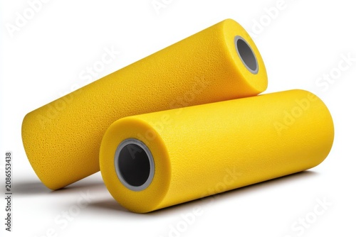 roll of toilet paper isolated on white