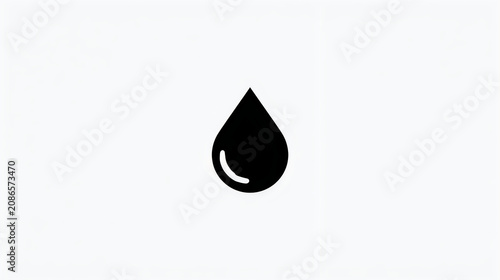 Close-up of a Droplet Falling with Splash Effect on Dark Background