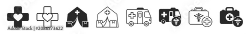 Photos Black and white hot dog icons with bun and wavy condiment line on transparent ba