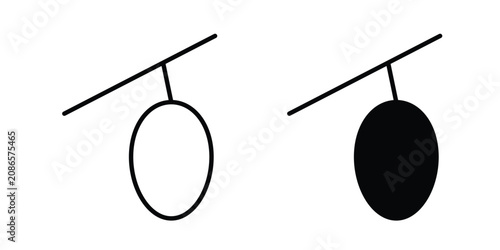 Canvastavla Cocoon icon outline elements set