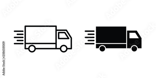 Cuadro en lienzo fast delivery icon kit for branding