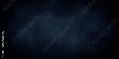 Foto Dark Blue Grunge Texture Background with Smoke Fog and Vintage Wall Surface Abst