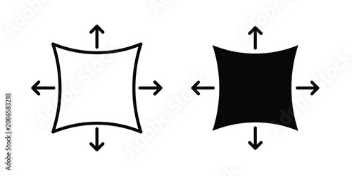 Foto Stretchable fabric icon kit for branding