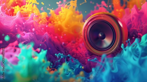 A vibrant 3D illustration of colorful lightbulbs exploding with ideas, symbolizing brainstorming and generating creative solutions  ,3DCG
