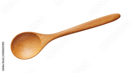 Photos Natural Wooden Cooking Spoon Isolated on Transparent Background