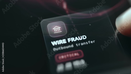 Wire fraud technique used for financial theft