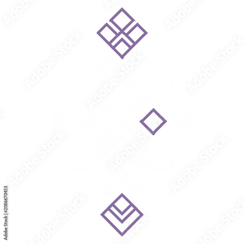 Interlaced Diamond Line Seal Composed