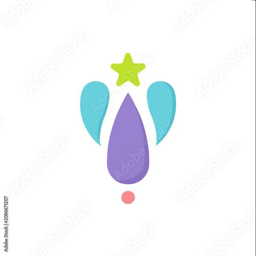 Abstract Teardrop Graphic