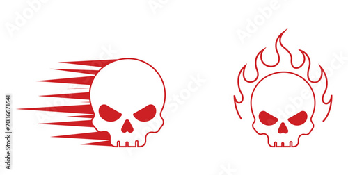Foto Skull and bones illustration