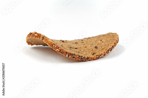 Schwungvolle Brotscheibe