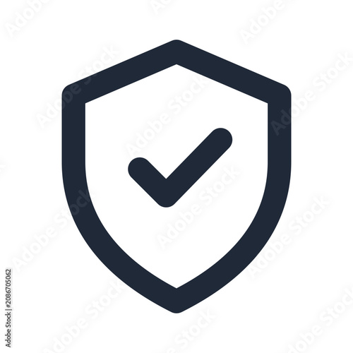 Domain authority line icon, seo outline symbol