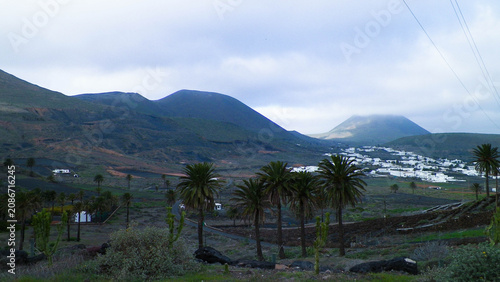 Obraz na plátně City of Haria and it's surrounding nature, Lanzarote, Canary Islands