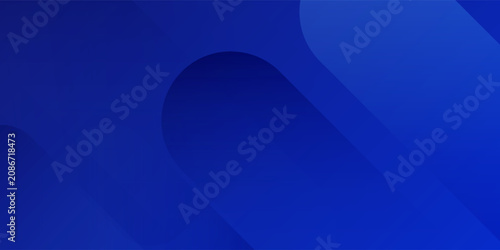 Obraz na plátně Abstract blue background with glowing geometric lines