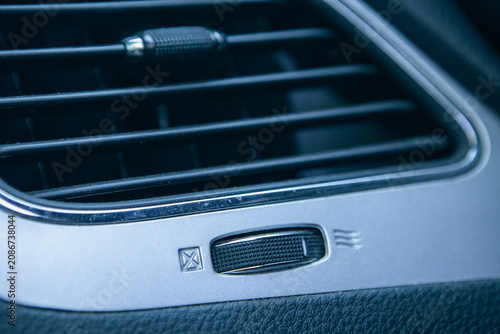 Foto Car air conditioning and air conditioning in modern car,vintage color