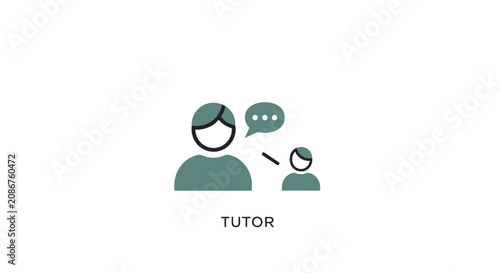Tutor teaching student in session.