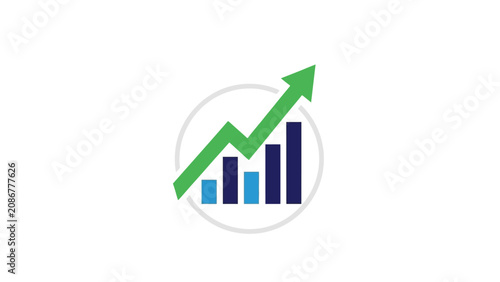 Foto Green Arrow Graph Chart Growth.