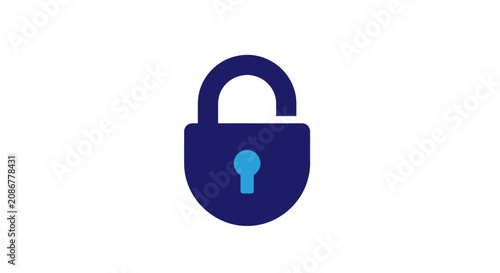 Fotografía Secure Lock with Keyhole Design Closeup.
