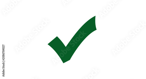 Tableau sur toile Green Check Mark Symbol Icon.