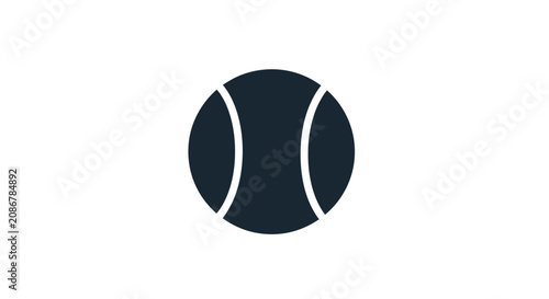 Fotografía Tennis ball sports equipment icon.