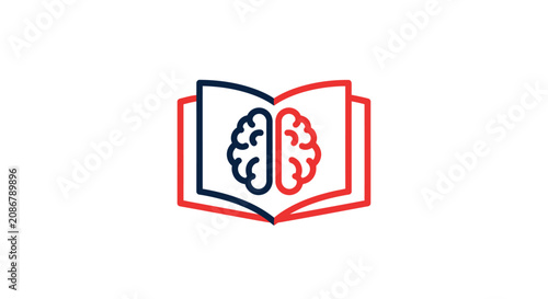 Brain Book Knowledge Education Concept.