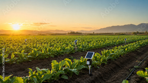 Precision farming sensors supporting sustainable agriculture and water conservation