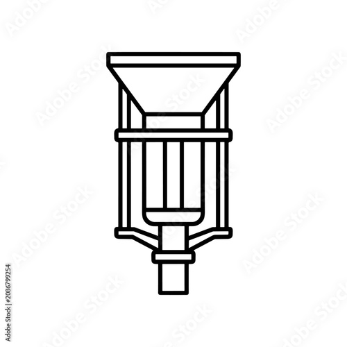 Detailed drawing of a lamp fixture.