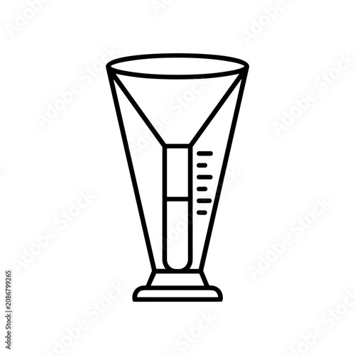 Measuring Cup with Liquid Inside.