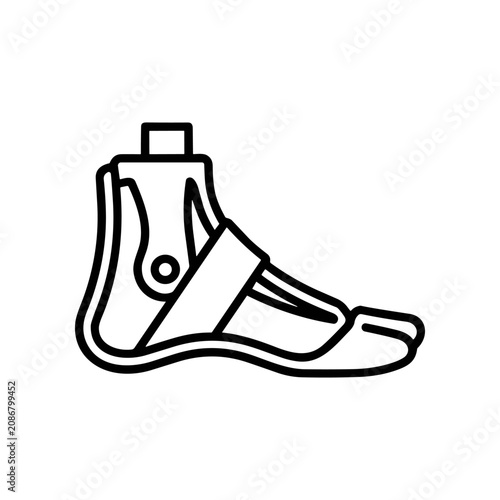 Medical boot for foot support.