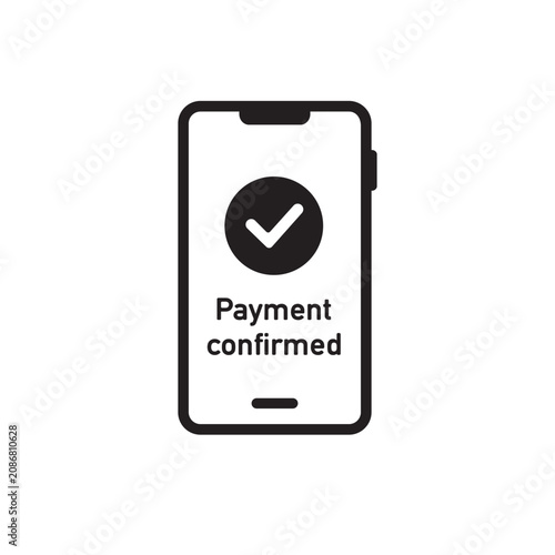 Payment Confirmation Mobile App Icon