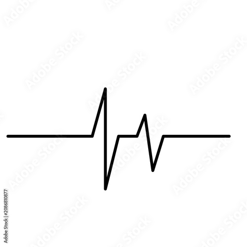 Konstfotografi heart beat graph
