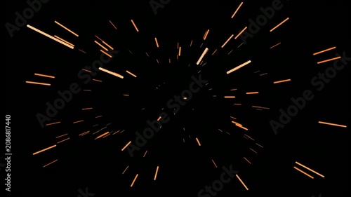 Abstract light streaks on a dark background resembling speed and motion