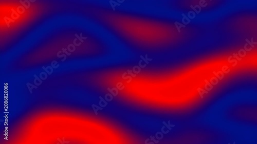 Abstract red and blue fluid waves background with vibrant colors