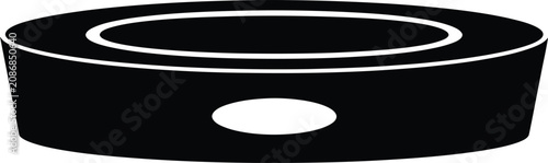 Photography Silhouette vector ice hockey puck sports equipment simple icon design