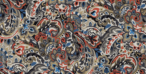 Beautiful Vintage Flower Pattern for Textile Decoration