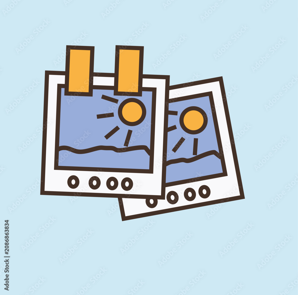 Naklejka premium photo camera icon