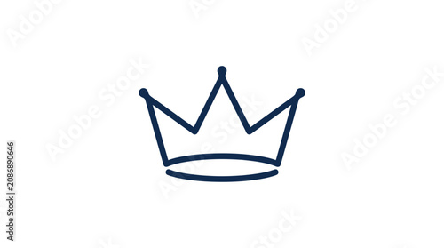 Fotografía Simple Crown Icon Vector Art