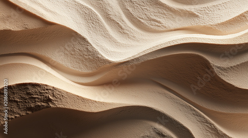 Aerial Desert Sand Texture with Ethnic Pattern Minimal Luxury Background Inspired by Dubai