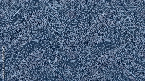 Abstract blue water surface close up.