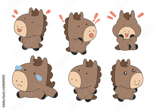 set of cartoon animals