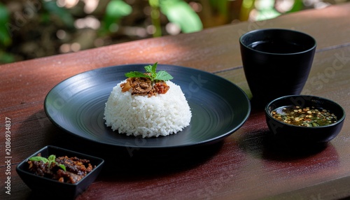 sushi with chopsticks