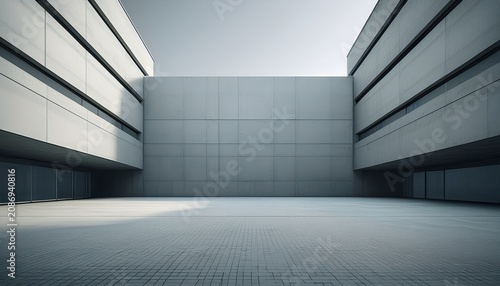 empty building concrete architecture the wall city background