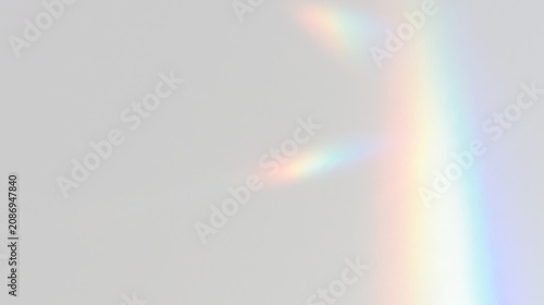 Transparent rainbow crystal illustration with diamond sparkle, iridescence highlights, specular reflections and festive decorative atmosphere