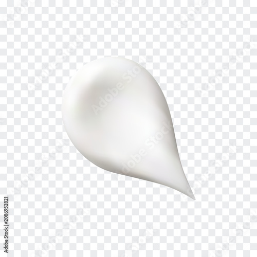 Konstfotografi White cream smear