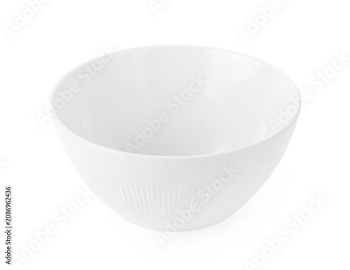 empty bowl isolated on white background.