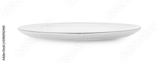 white plate isolated on white background.