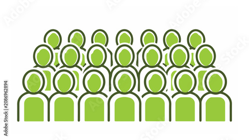 Large group of diverse people crowd gathering social event unity teamwork teamwork conceptual colorful illustration