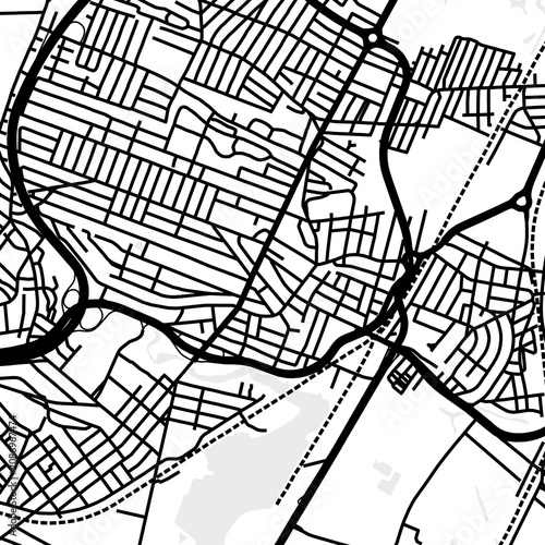Fotografia Symbol Map of the City Revere (Massachusetts, USA) showing the city center with